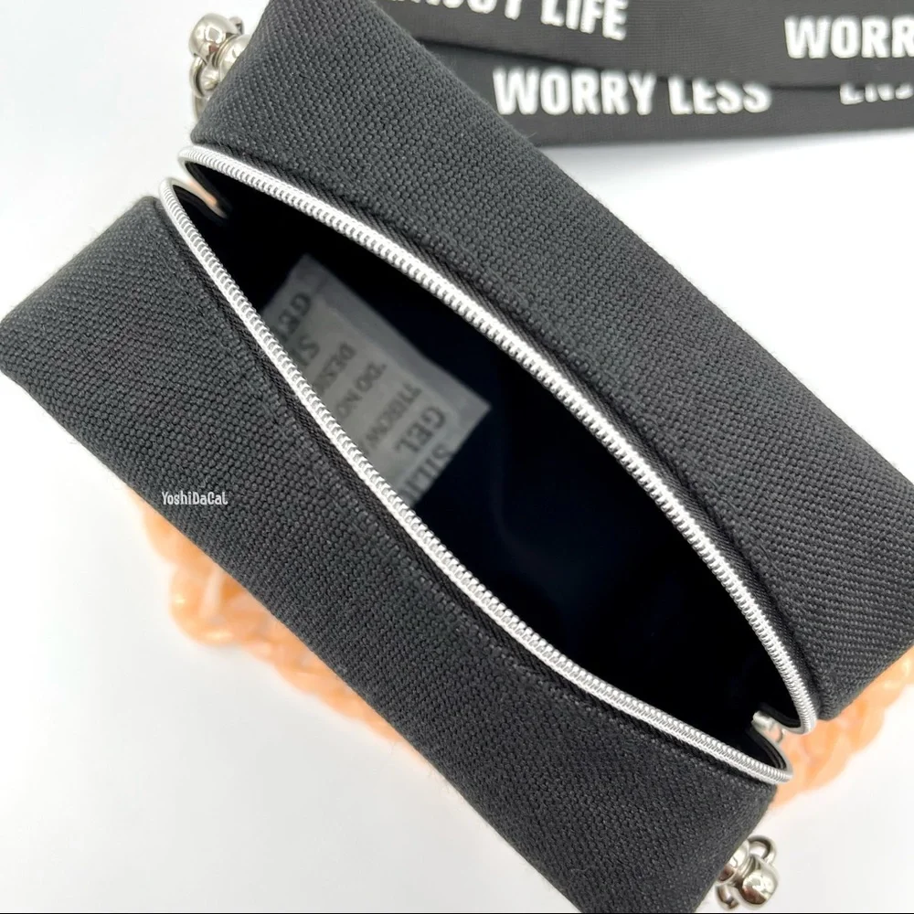 🆕 Dior Cosmetic Case to Crossbody Bag Purse, Black w/CD Logo, Beauty Line, New - Picture 11 of 13